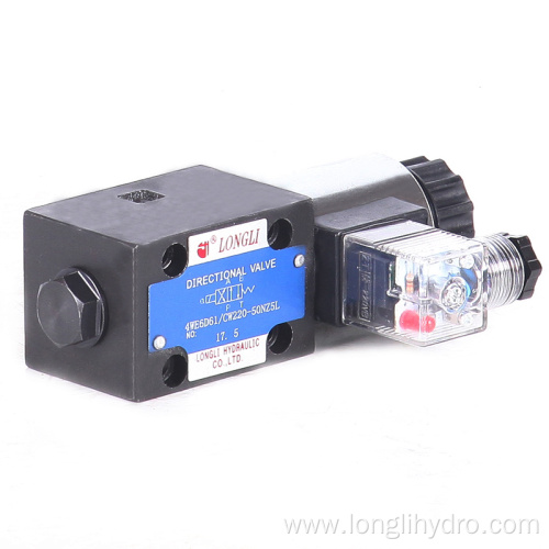 Single head 4WE6 hydraulic solenoid directional valve